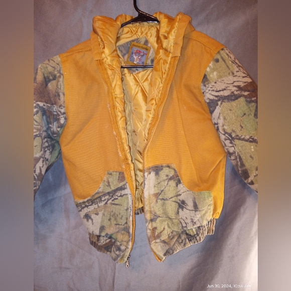 Outdoor habitat boys brown and camo jacket - Picture 1 of 6